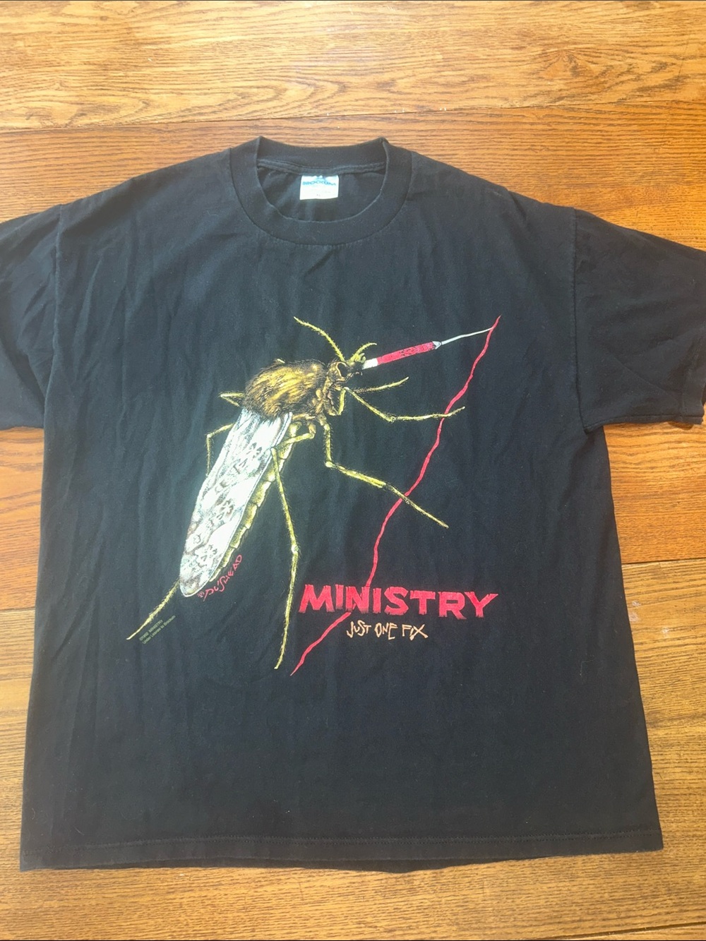 Ministry 1992 Just One Fix Album 💿 Tour Shirt Brockum Pushead Graphic Rare Gem 💎